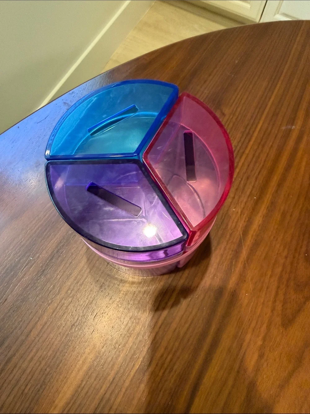 Tri-Section Plastic Coin Sorter - Spend Save Share